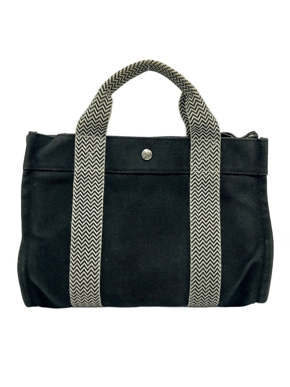 Hermes Tote Bag Cannes PM Black White